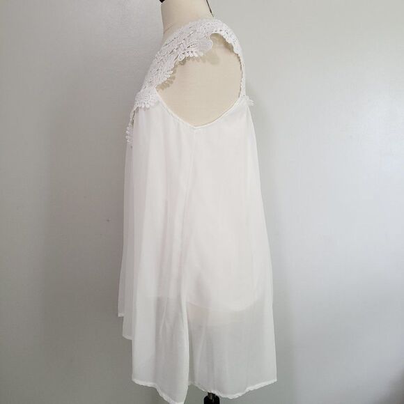 WORN ONCE BEAUTIFUL APPLIQUE LACE DRESS SZ M - Picture 4 of 9